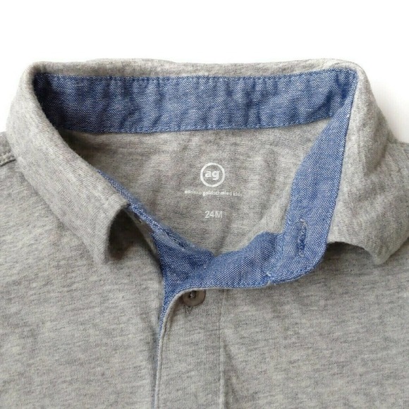 AG Jeans Chambray Polo 24m Adriano Goldschmied - Picture 2 of 3